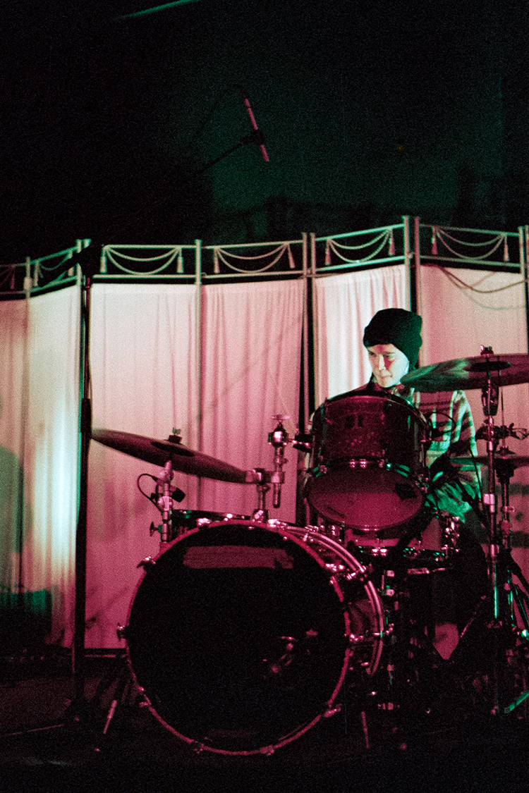 person playing drums