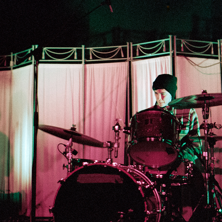 person playing drums