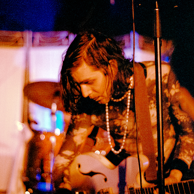 person performing at show